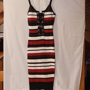 Fashion Nova Spaghetti Strap Striped Dress